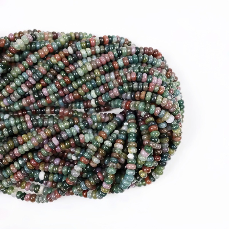 4x2mm 천연석 인도산 아게이트 론델 비즈, 평평한  - Ethnic Fashion India 리뷰 및 가격