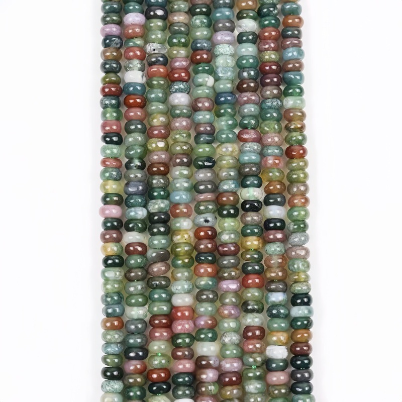 4x2mm 천연석 인도산 아게이트 론델 비즈, 평평한  - Ethnic Fashion India 리뷰 및 가격