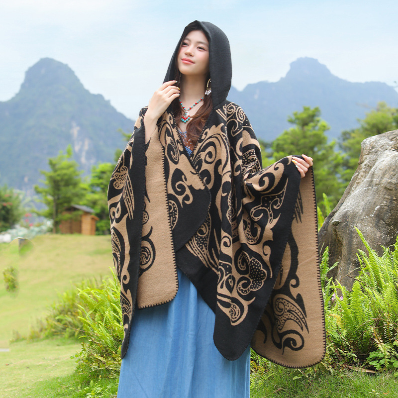 새로운 여성용 후드형 숄, 따뜻한 소재로 제작되어 여행 - Go Ethnic Fashion 리뷰 및 가격