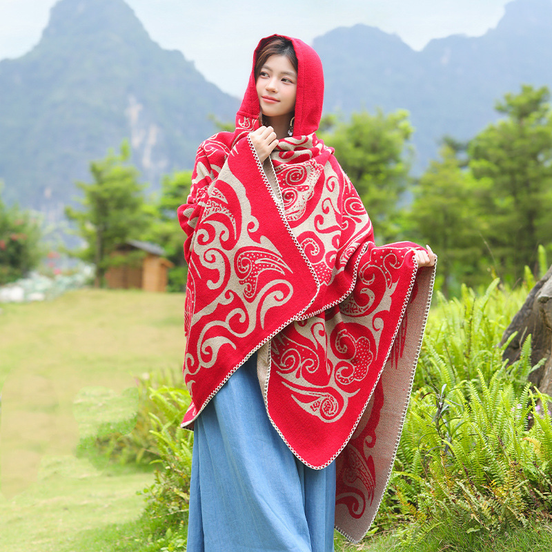 새로운 여성용 후드형 숄, 따뜻한 소재로 제작되어 여행 - Go Ethnic Fashion 리뷰 및 가격